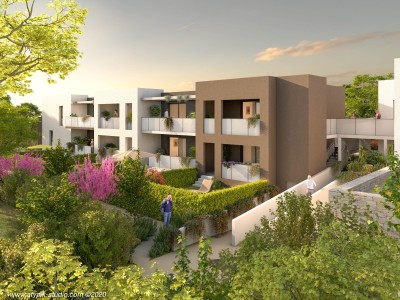 Appartement 2 Pièces 43m² (T2) Parc Montcalm - Estanove (Montpellier Ouest)